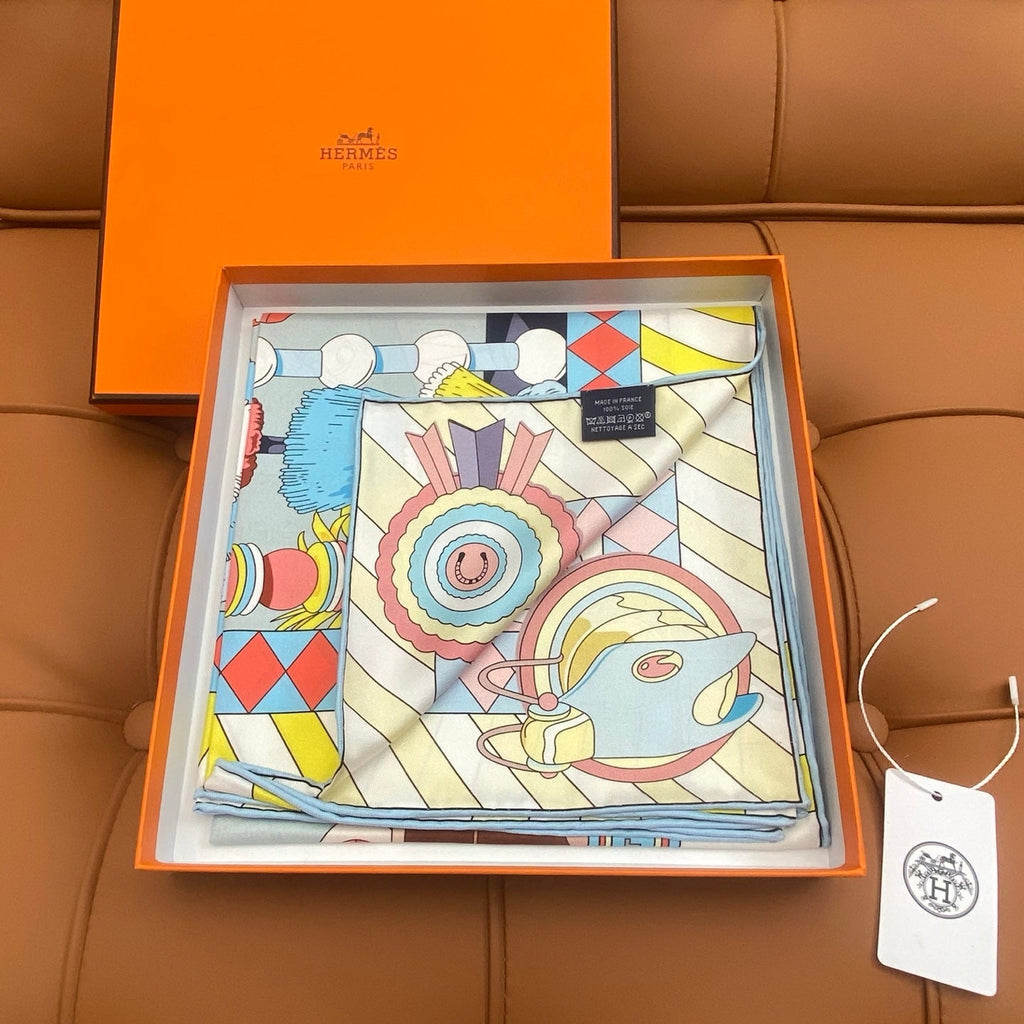 HERMES HERMES 25S SCARF 90 IN SILK 718487