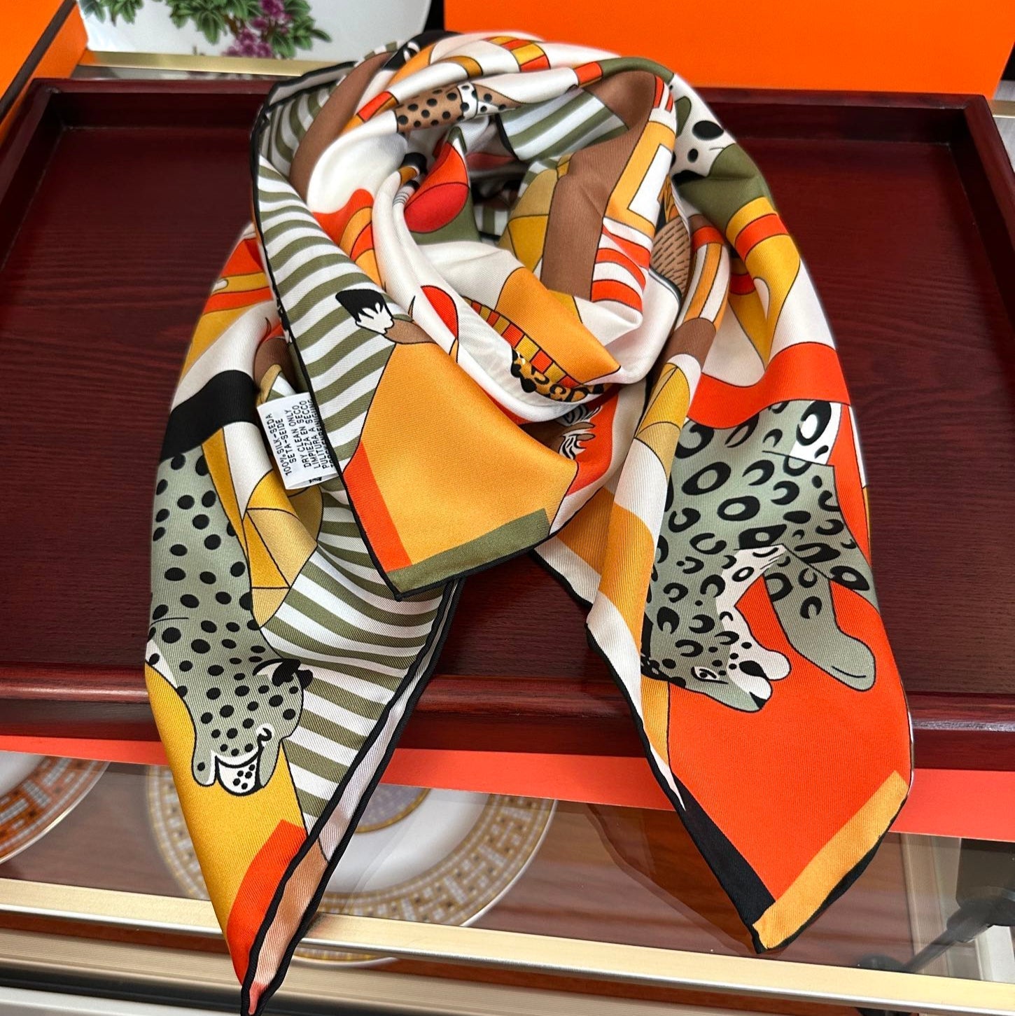 HERMES HERMES 25S SCARF 90 IN SILK 006