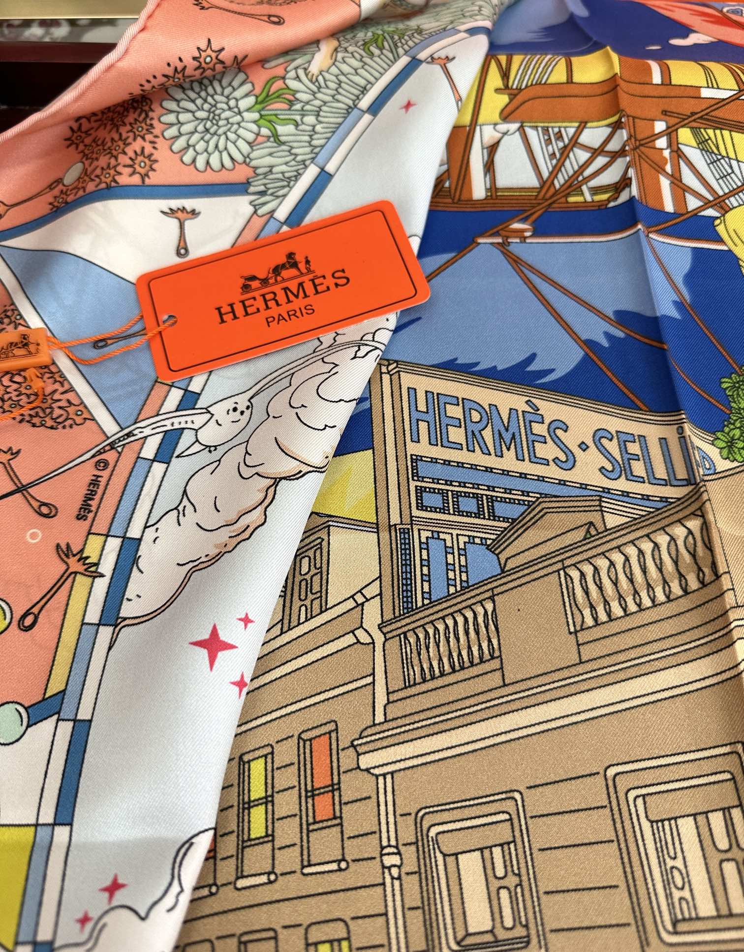 HERMES HERMES 25S SCARF 90 IN SILK 730532