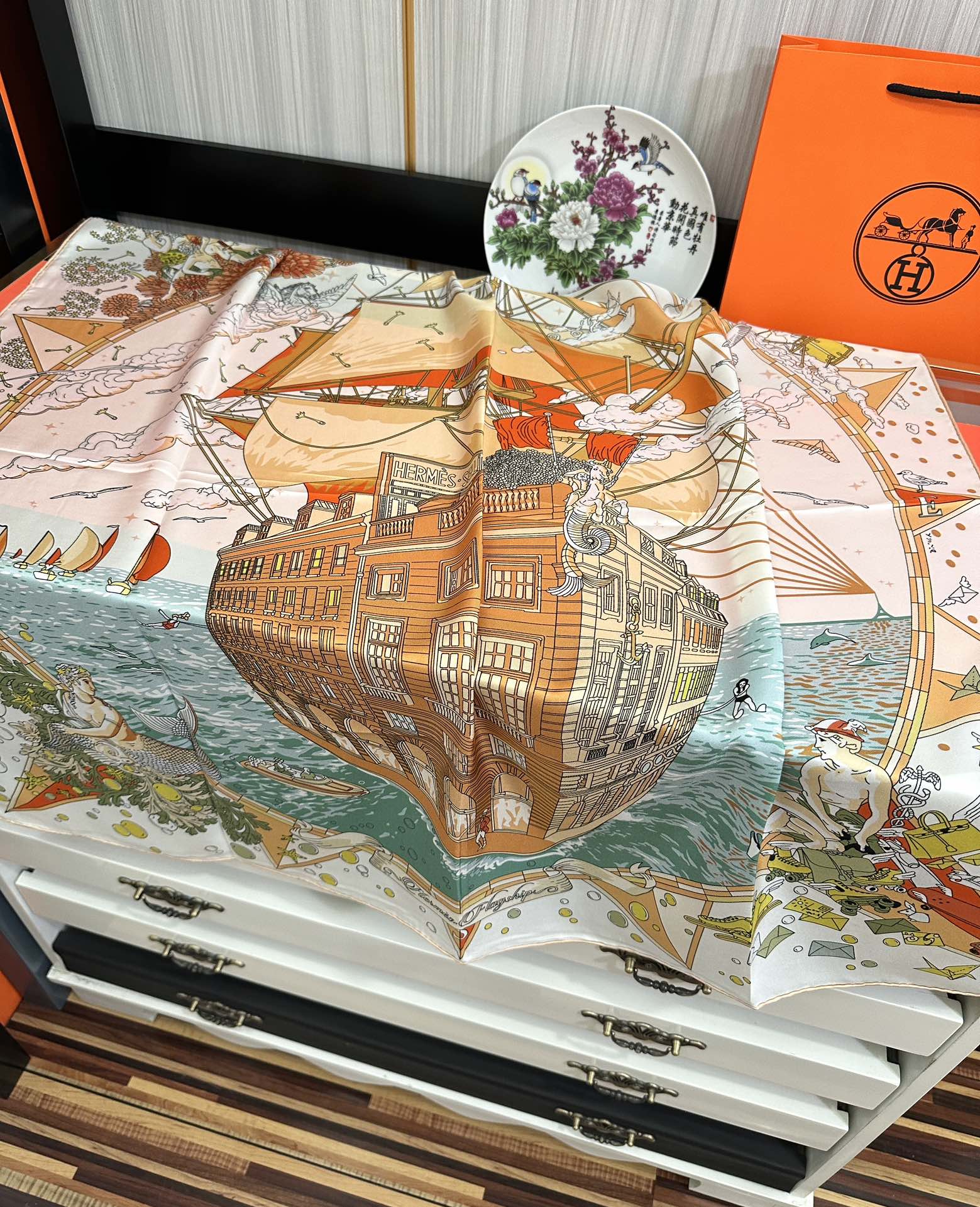 HERMES HERMES 25S SCARF 90 IN SILK 730533