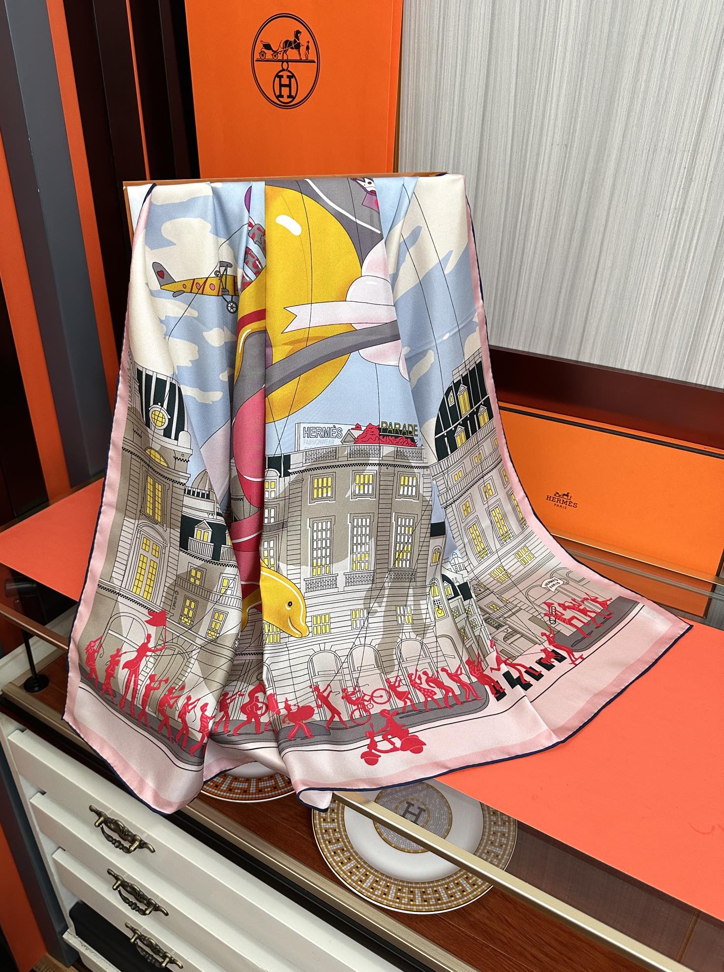 HERMES HERMES 25S SCARF 90 IN SILK 730548