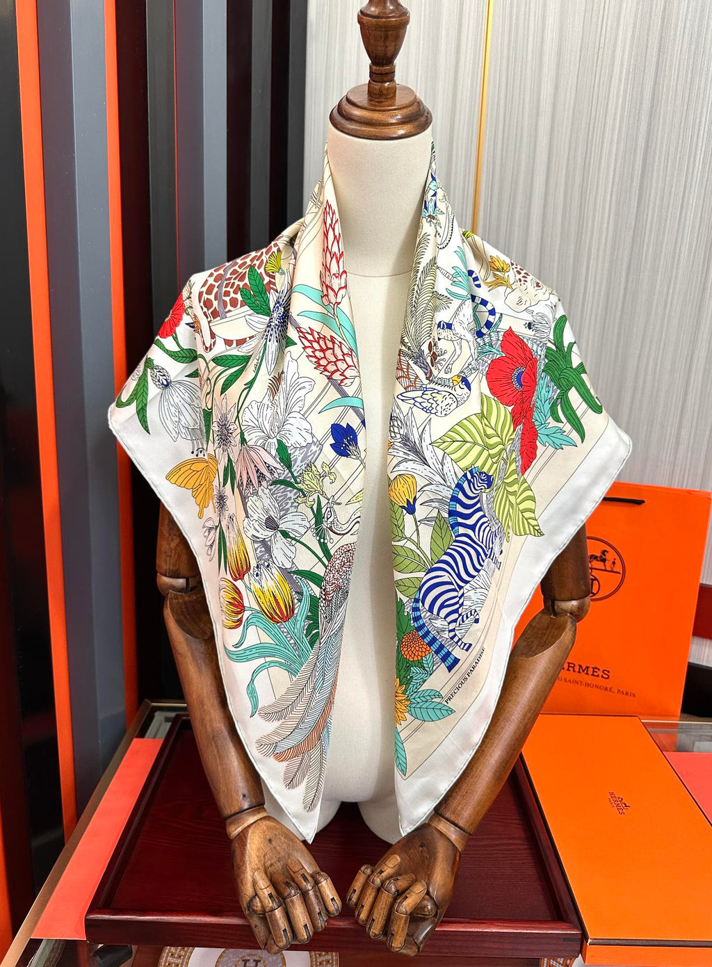 HERMES HERMES 25S SCARF 90 IN SILK 735741