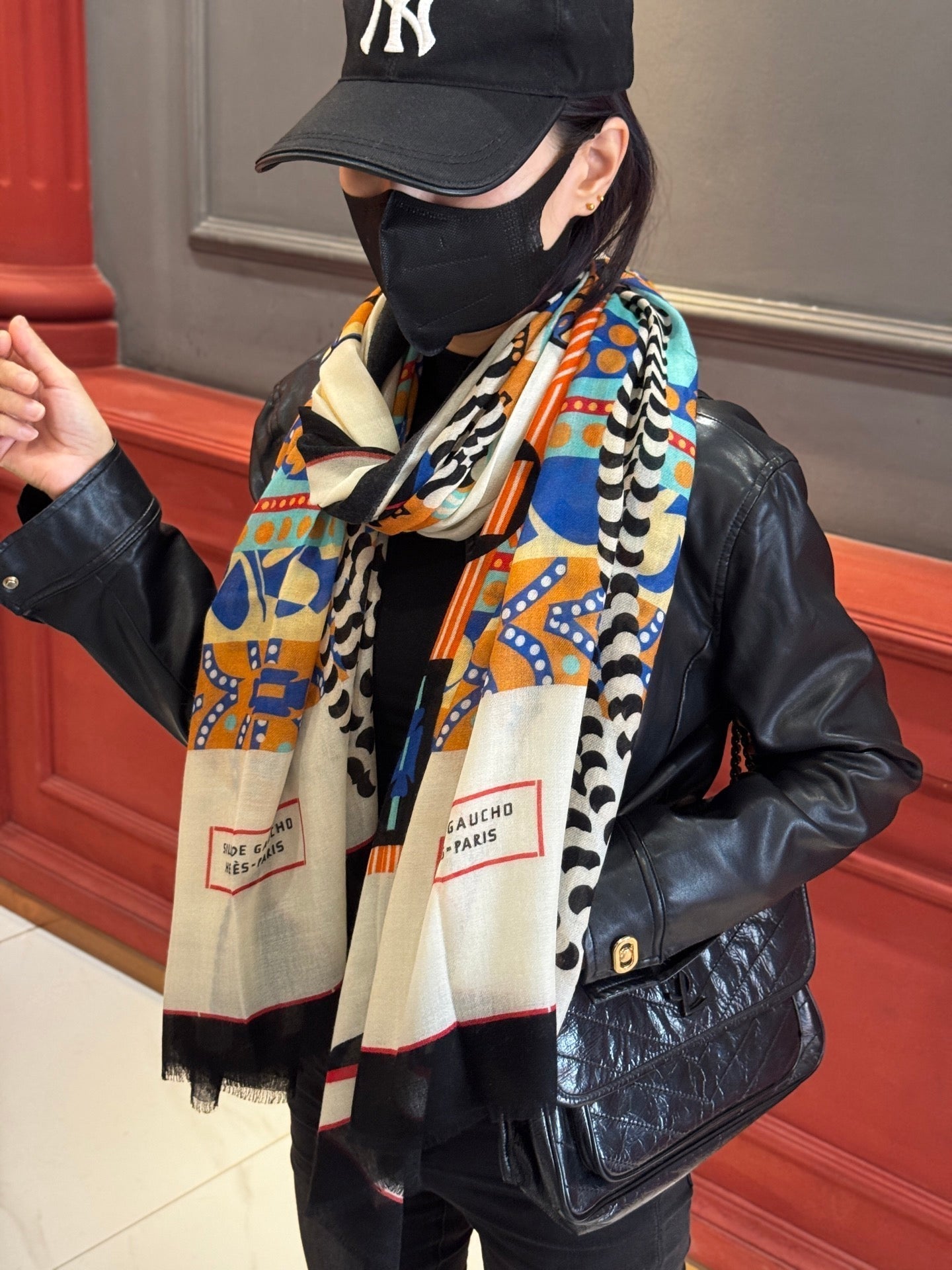 HERMES HERMES 25S SCARF 200 IN CASERE SILK 730600