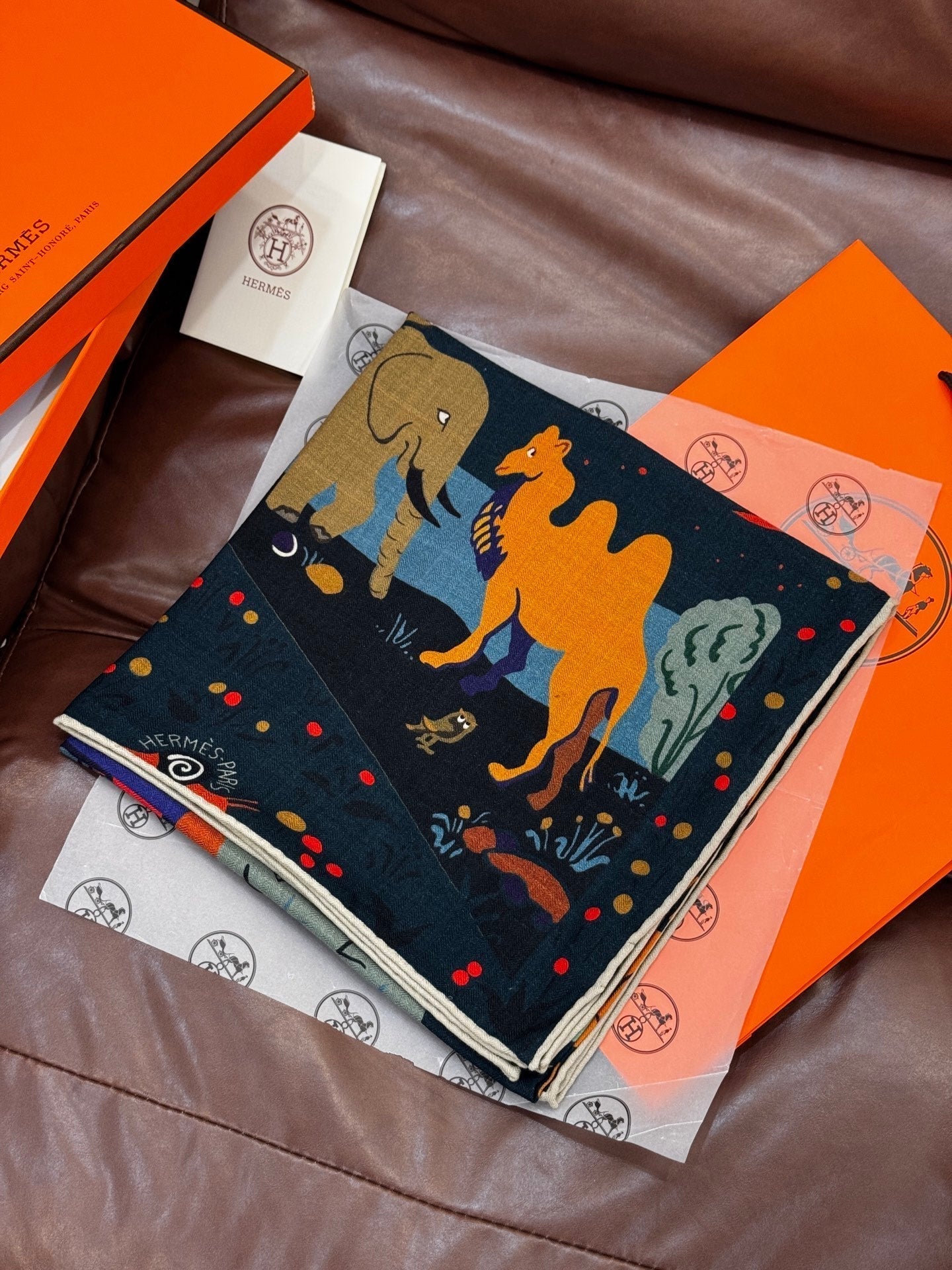 HERMES HERMES 25S SCARF 140 IN SILK 733916
