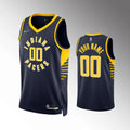 nike edition Pacers Navy Custom Jersey