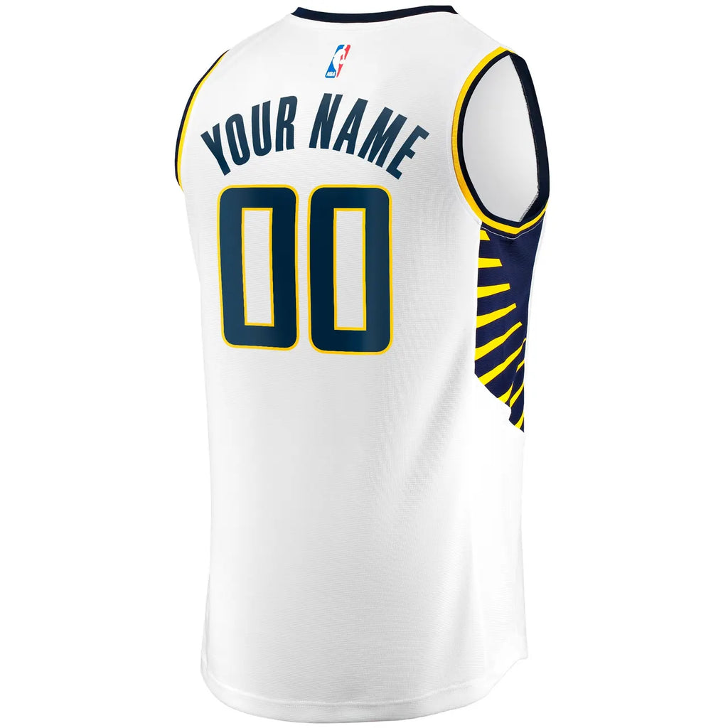fanatics personalize Pacers White Custom Jersey - Hình 4