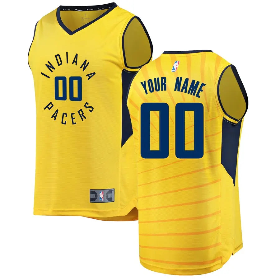 fanatics Pacers Gold Personalized Jersey