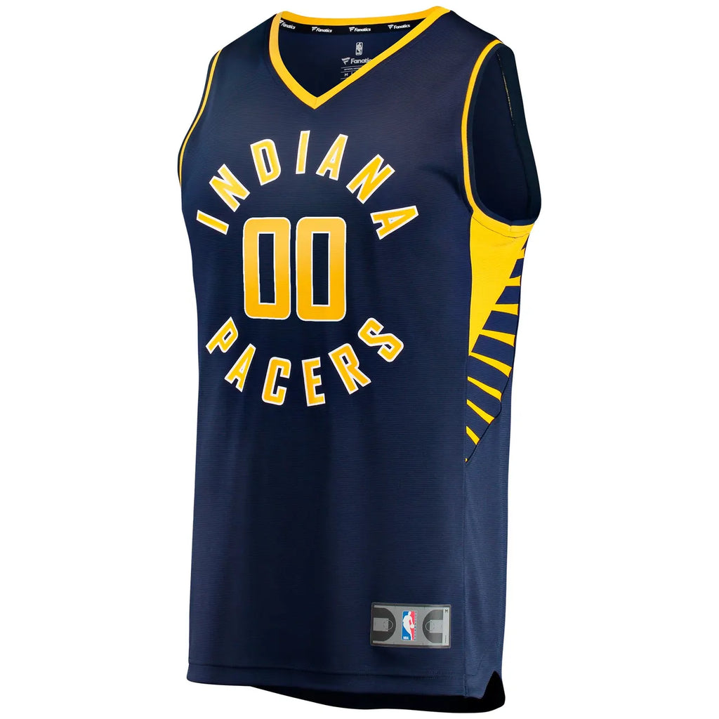 Pacers Navy Custom Jersey fanatics - Hình 3