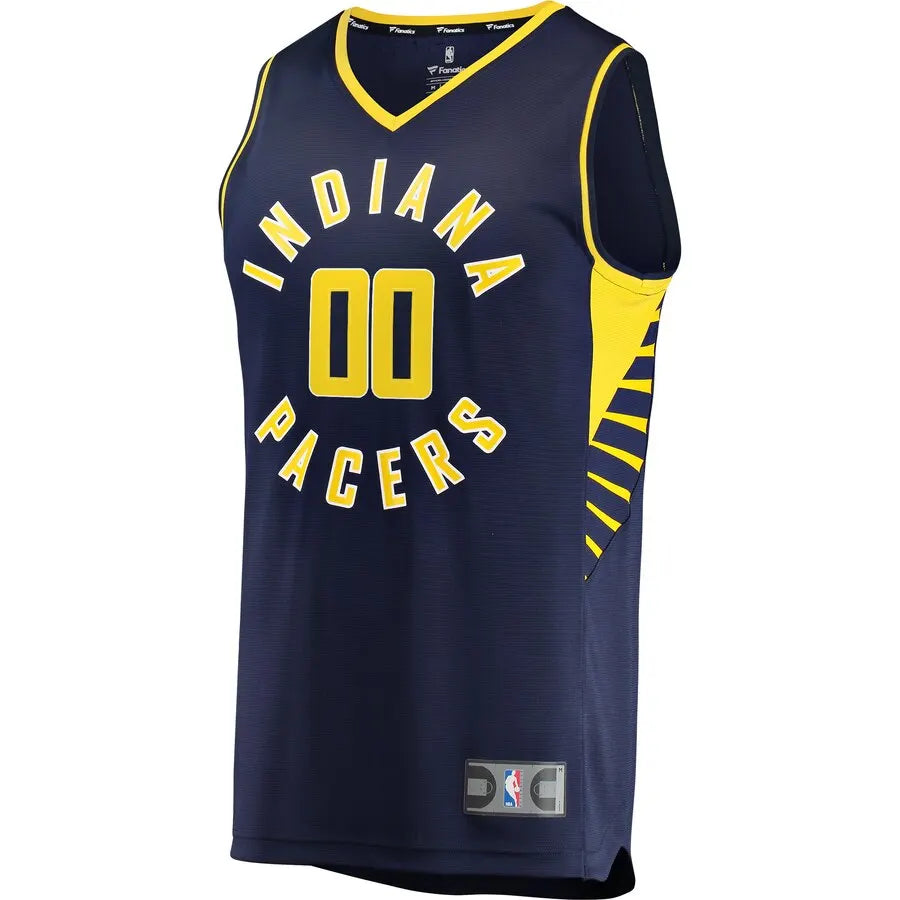 Pacers Navy Custom Jersey fanatics - Hình 2