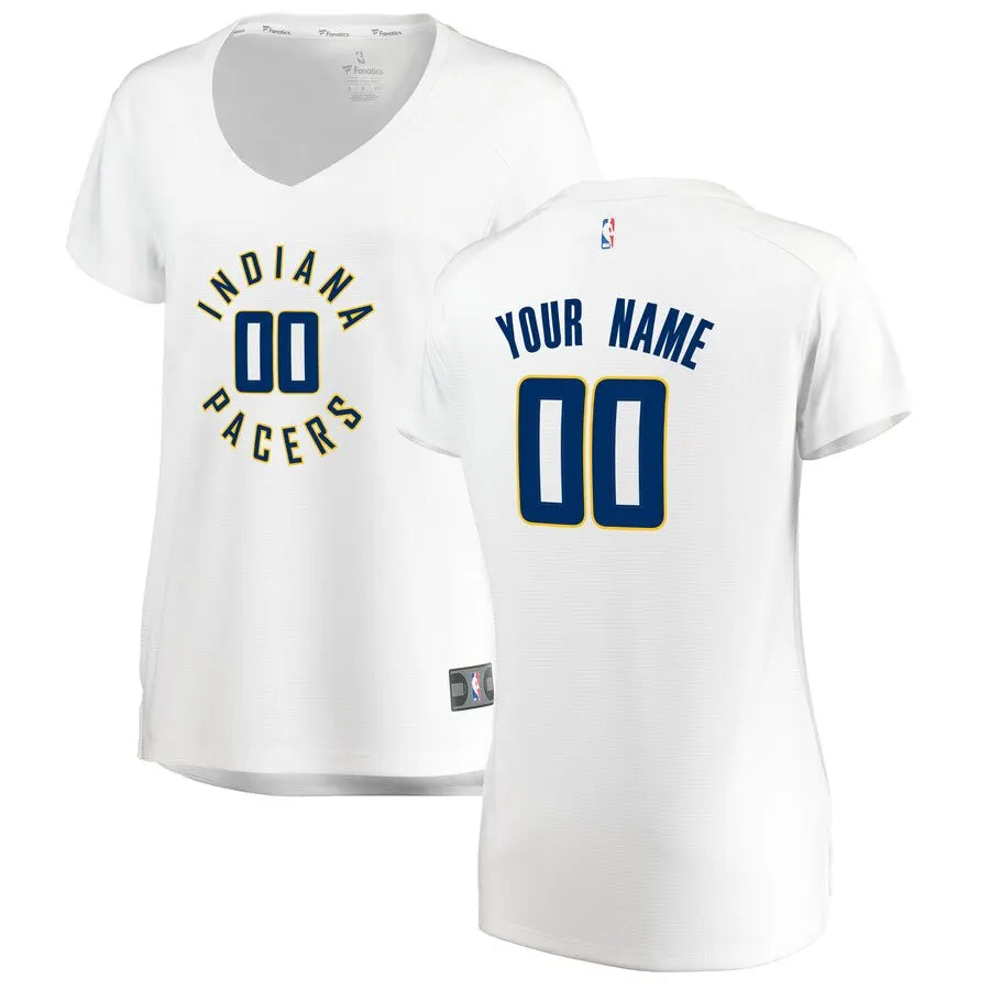 Pacers White V-Neck Jersey