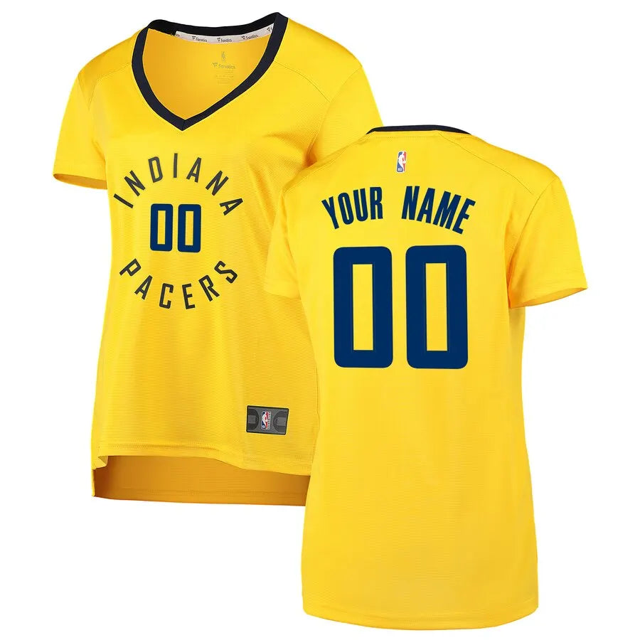 fanatics Pacers Gold Custom Jersey