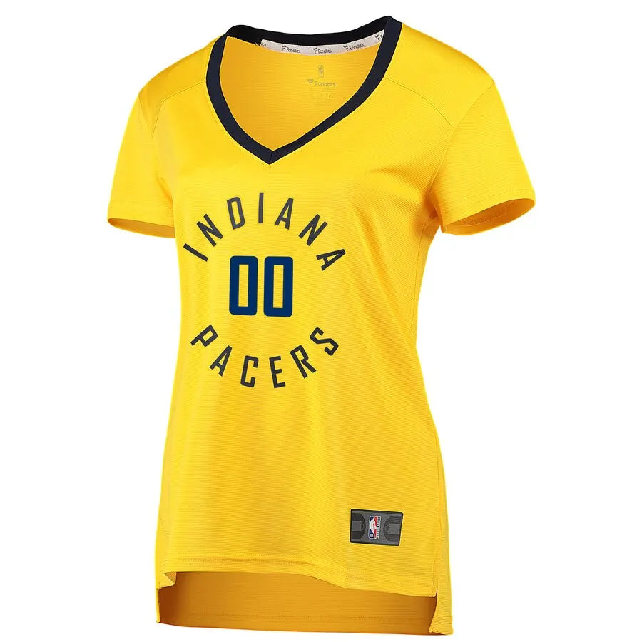 fanatics Pacers Gold Custom Jersey - Hình 2