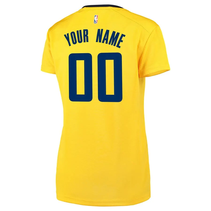 fanatics Pacers Gold Custom Jersey - Hình 3
