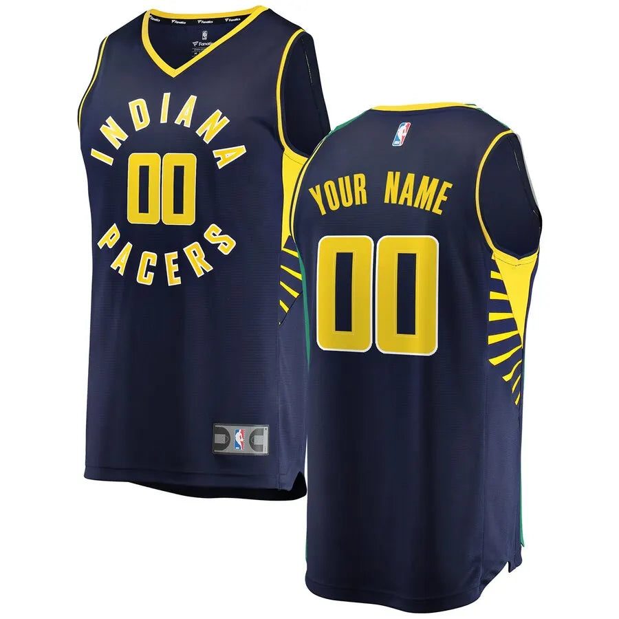 fanatics Pacers Navy Custom Jersey