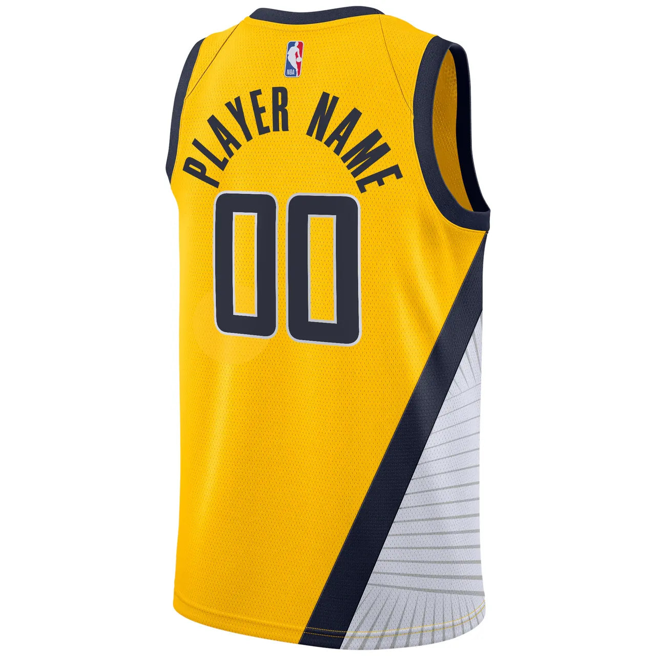 nike statement Pacers Gold Custom Jersey