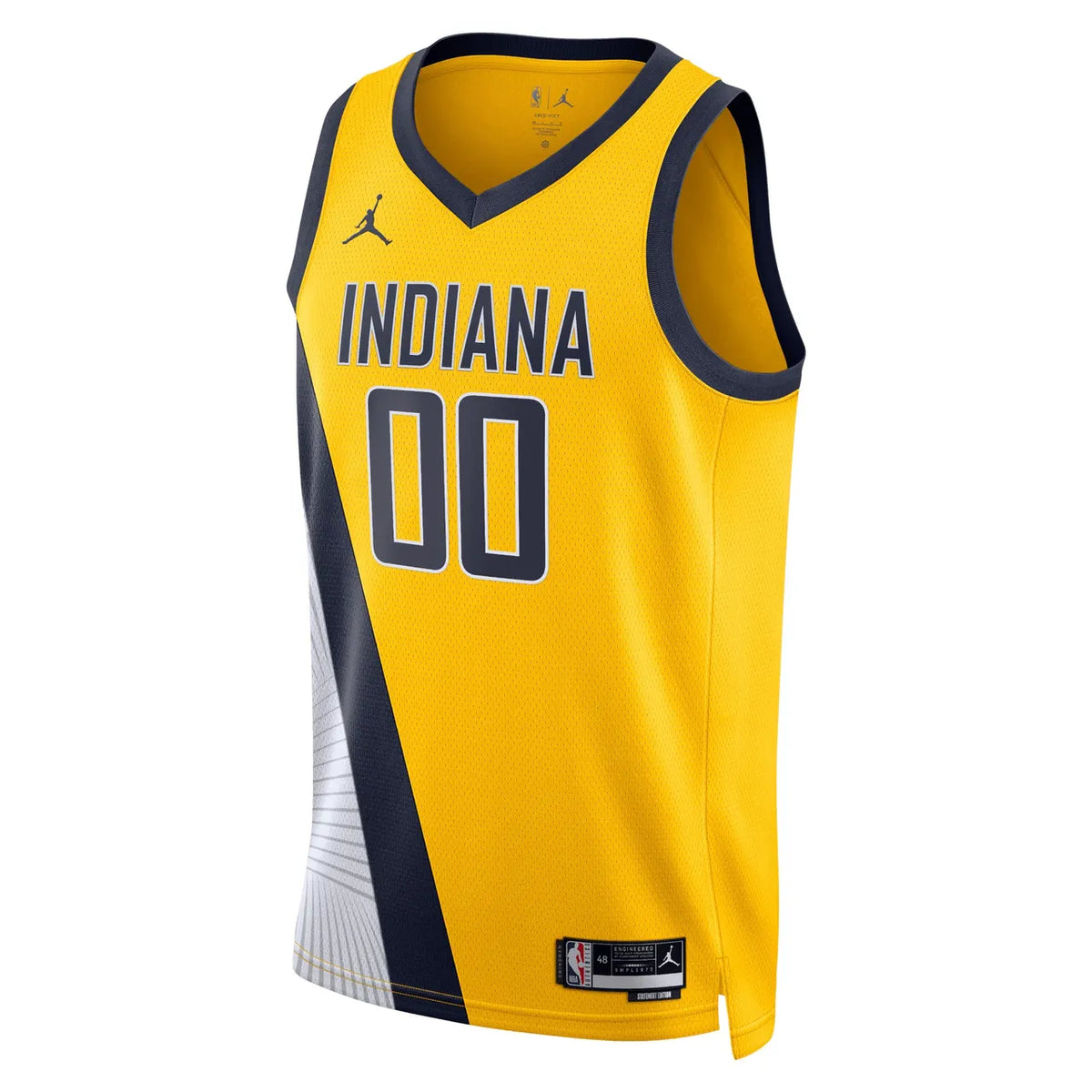 jordan Pacers Gold Custom Jersey - Hình 2