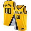 jordan Pacers Gold Custom Jersey