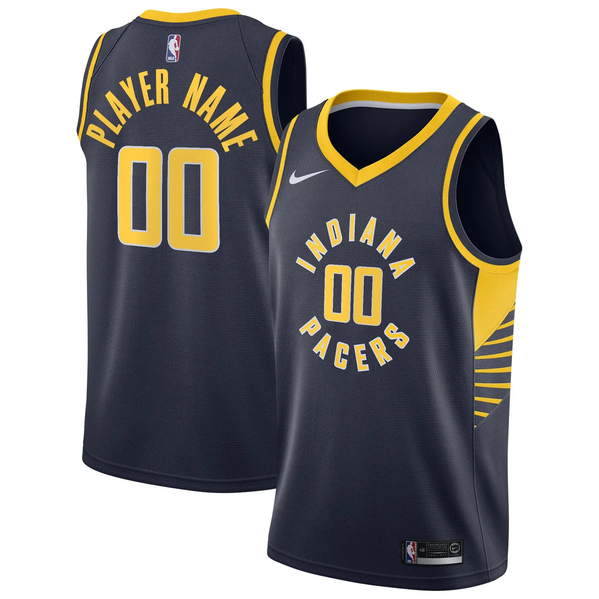 nike Pacers Navy Alternate Jersey - Hình 2