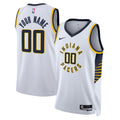 association Pacers White Custom Jersey