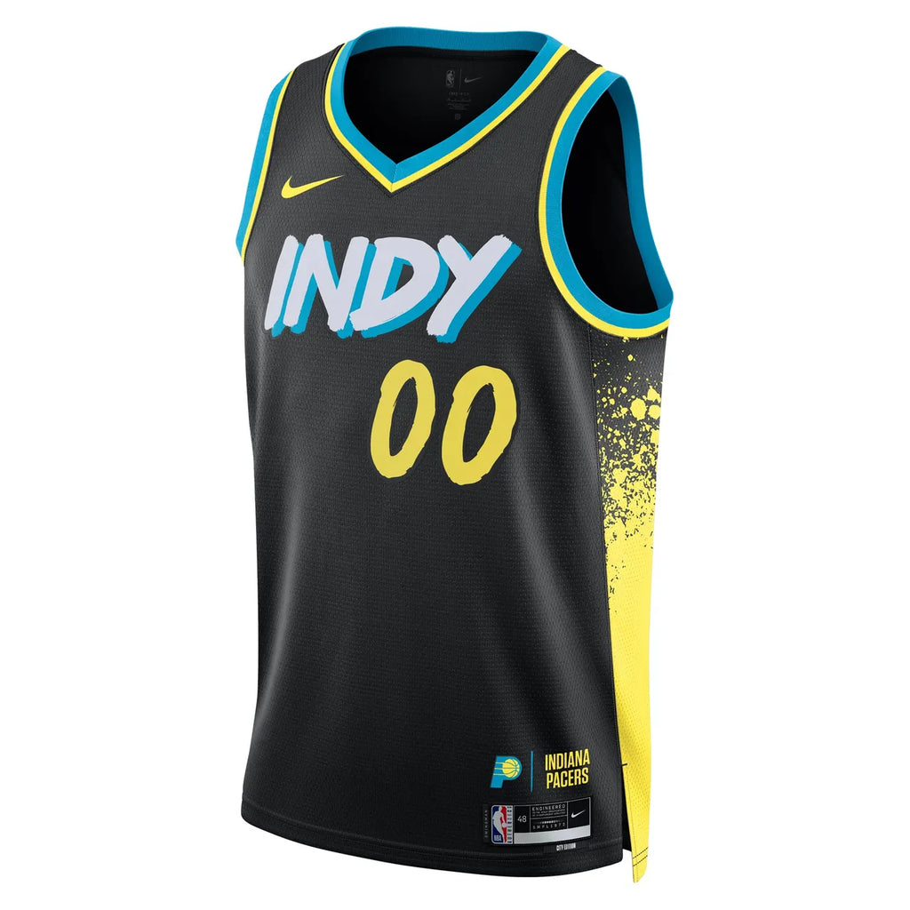 Pacers Black City Edition Jersey - Hình 2