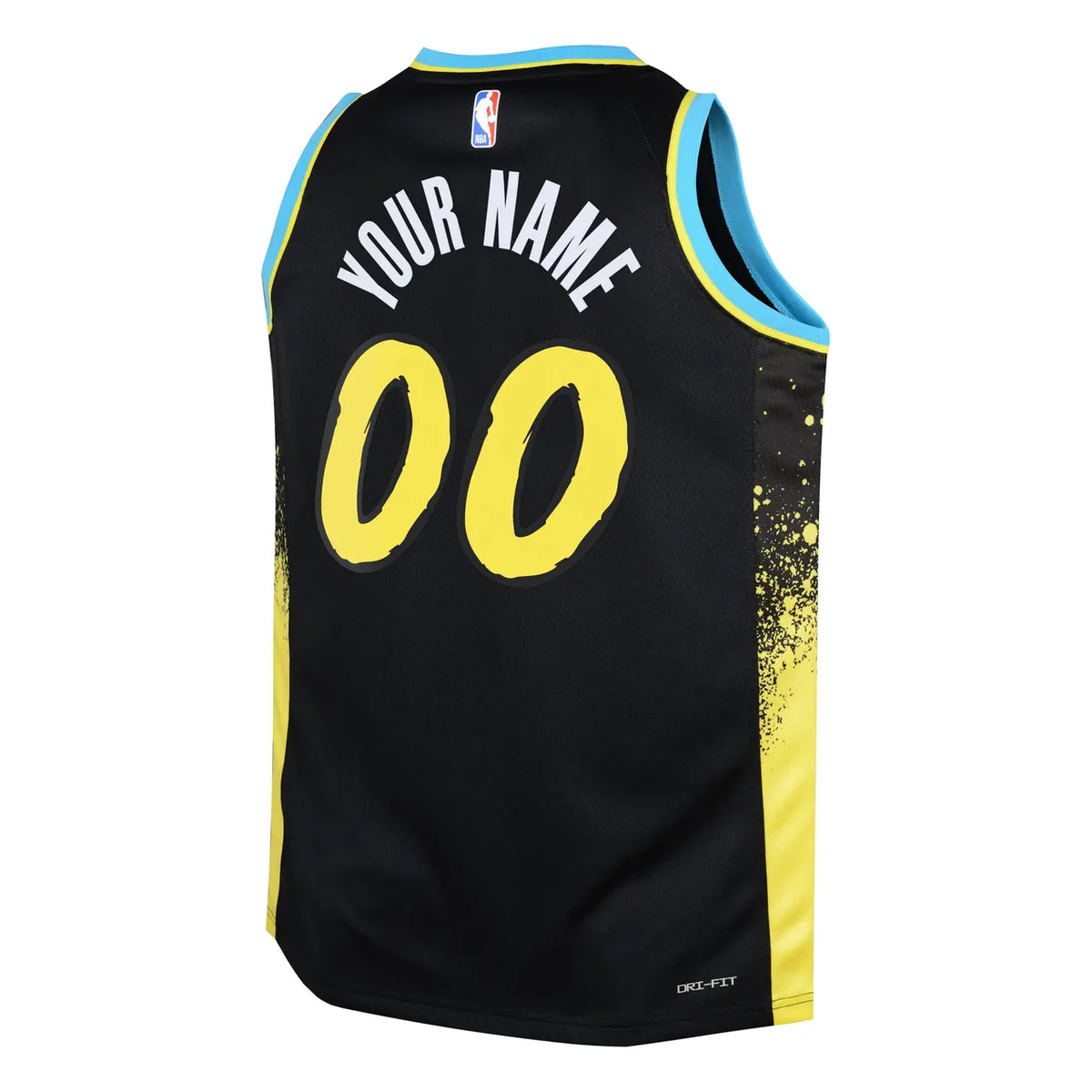 Pacers Black Custom City Jersey - Hình 3