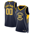 Pacers Navy Custom Jersey nike icon