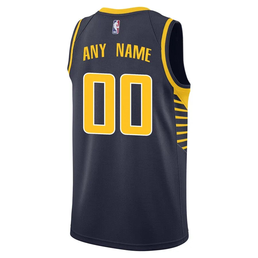 nike icon Pacers Navy Custom Jersey - Hình 3