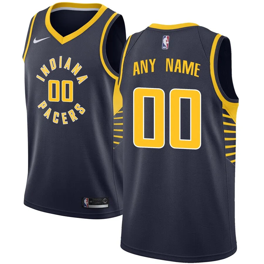 nike icon Pacers Navy Custom Jersey