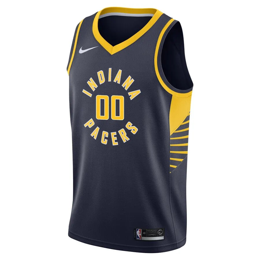 nike icon Pacers Navy Custom Jersey - Hình 2