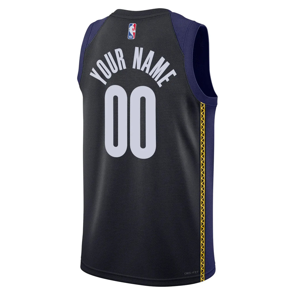 Pacers Black City Jersey - Hình 4