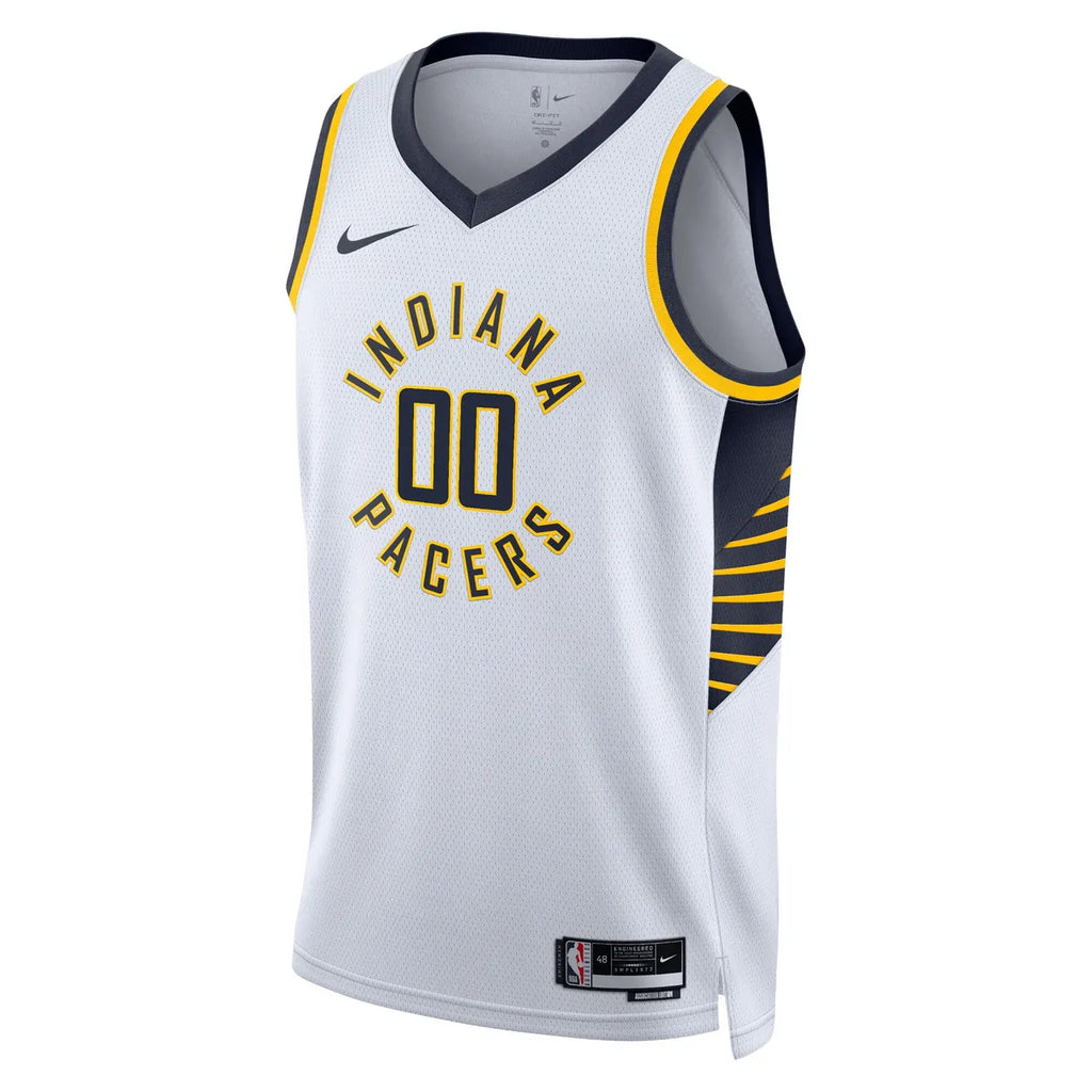 nike association Pacers White Custom Jersey - Hình 3