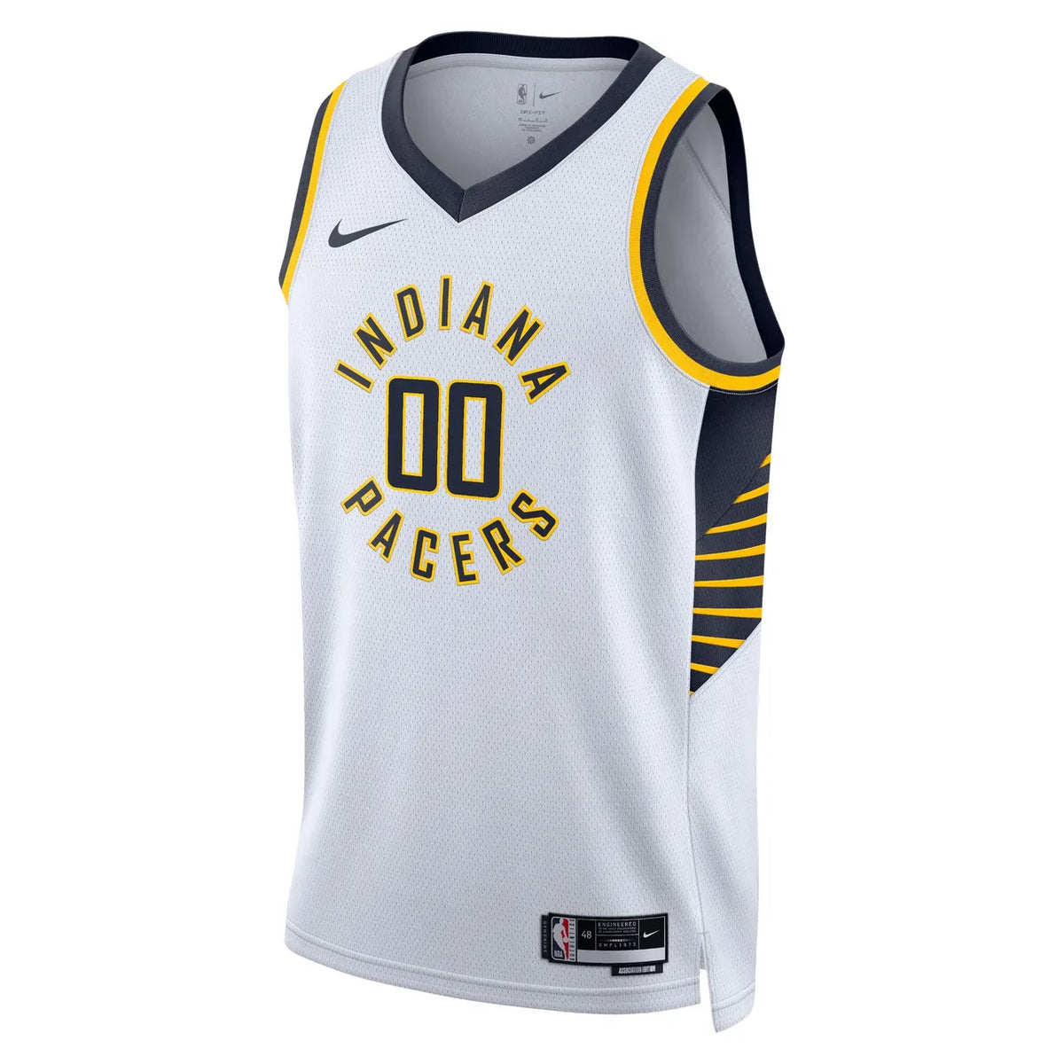 nike association Pacers White Custom Jersey - Hình 3