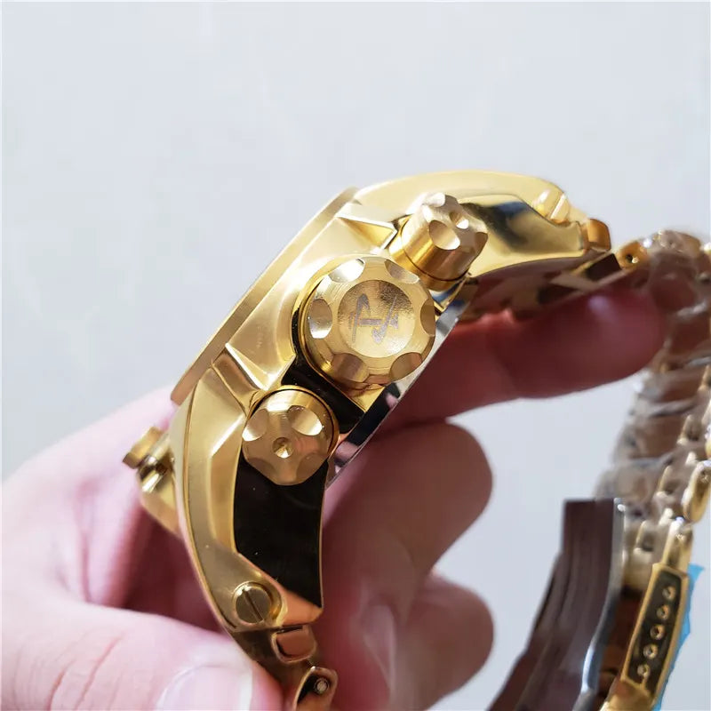 Invicta Gold Blue Chronograph - Hình 5