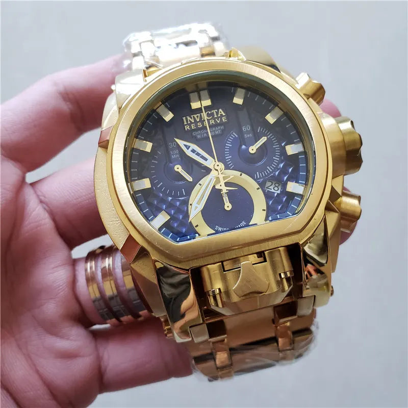 Invicta Gold Blue Chronograph