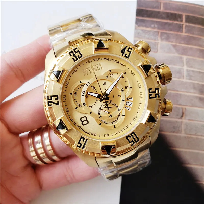 Invicta Reserve Gold-Tone Chronograph