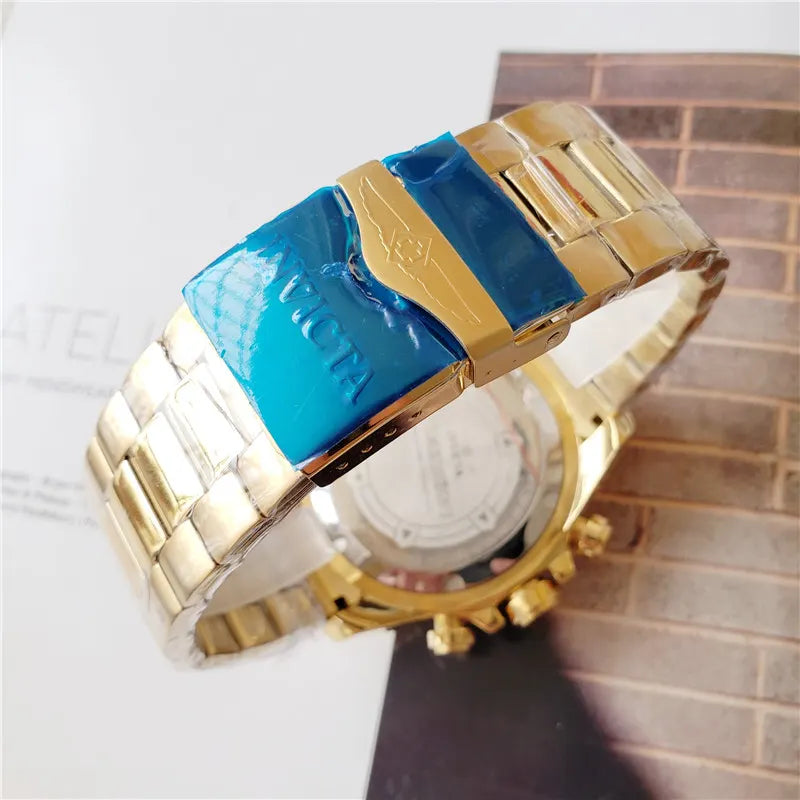 Invicta Reserve Gold-Tone Chronograph - Hình 3