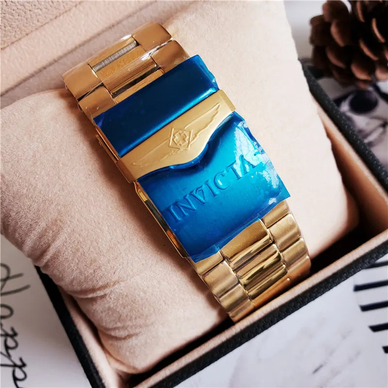 reserve Invicta Gold Blue Chronograph - Hình 3