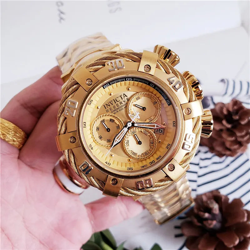 Invicta Gold Chronograph Bracelet