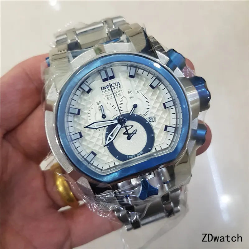 Invicta Blue Bezel Chronograph