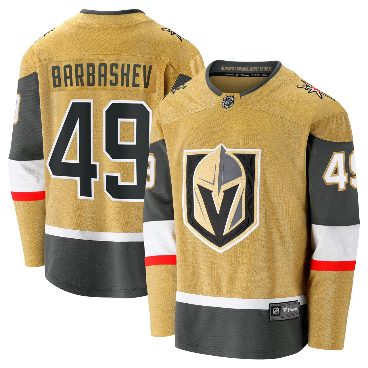 fanatics Barbachev Golden Knights Jersey