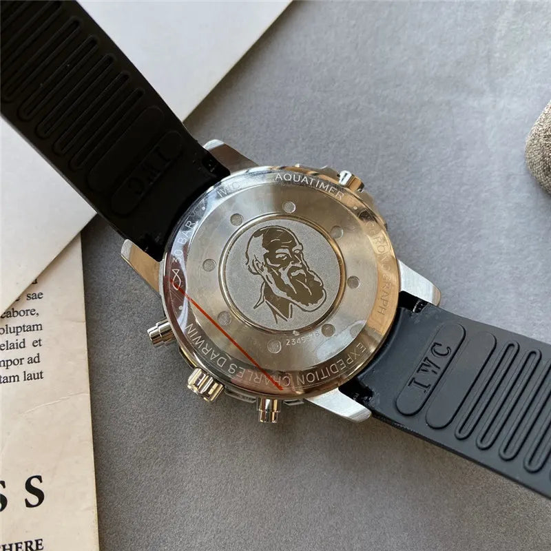 IWC Blue Dial Chronograph - Hình 7