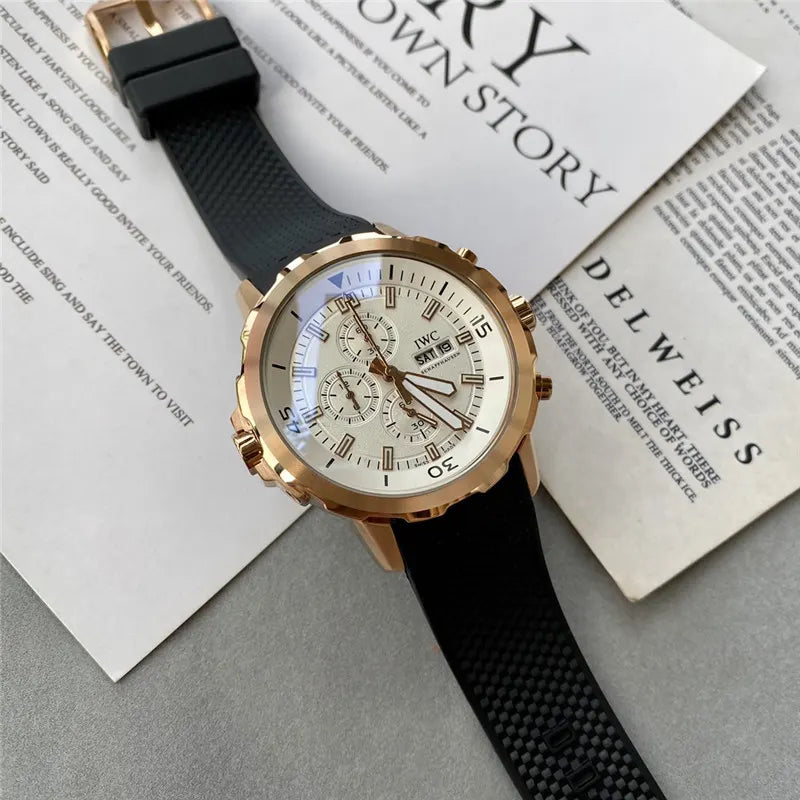 IWC Rose Gold Chronograph - Hình 4