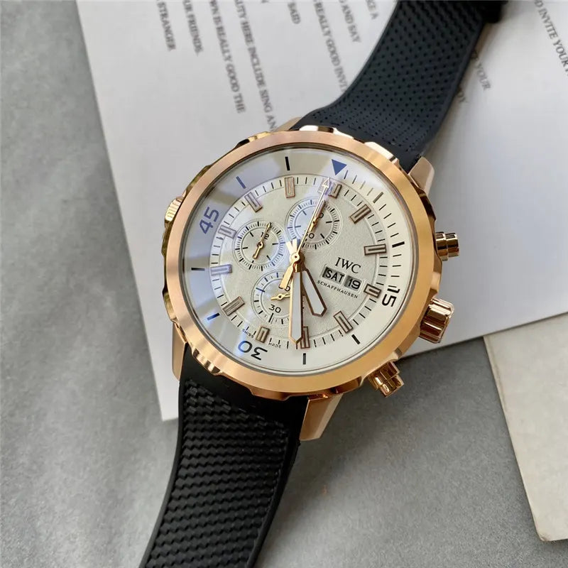 IWC Rose Gold Chronograph - Hình 3