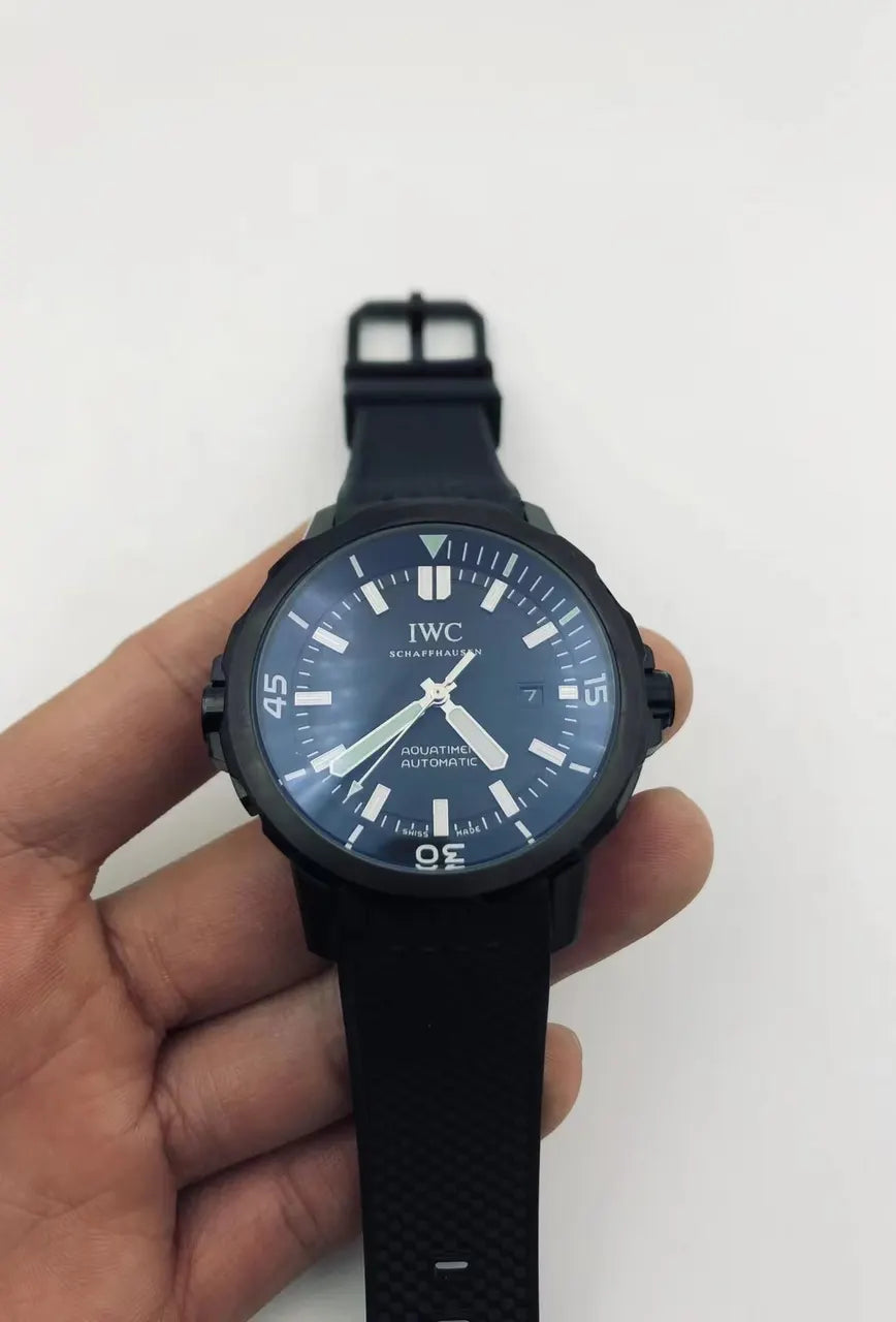 dial IWC Aquatimer Blue Rubber - Hình 3