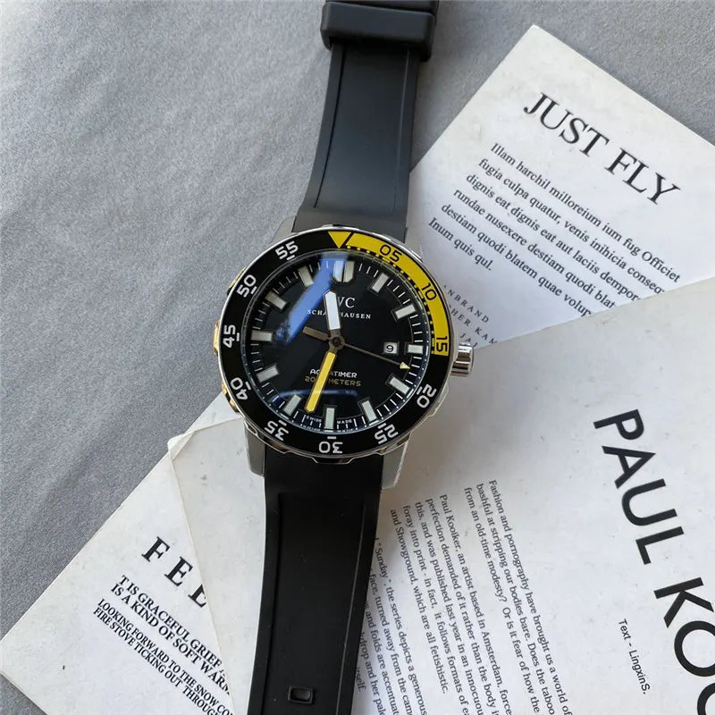 IWC Aquatimer Black Yellow