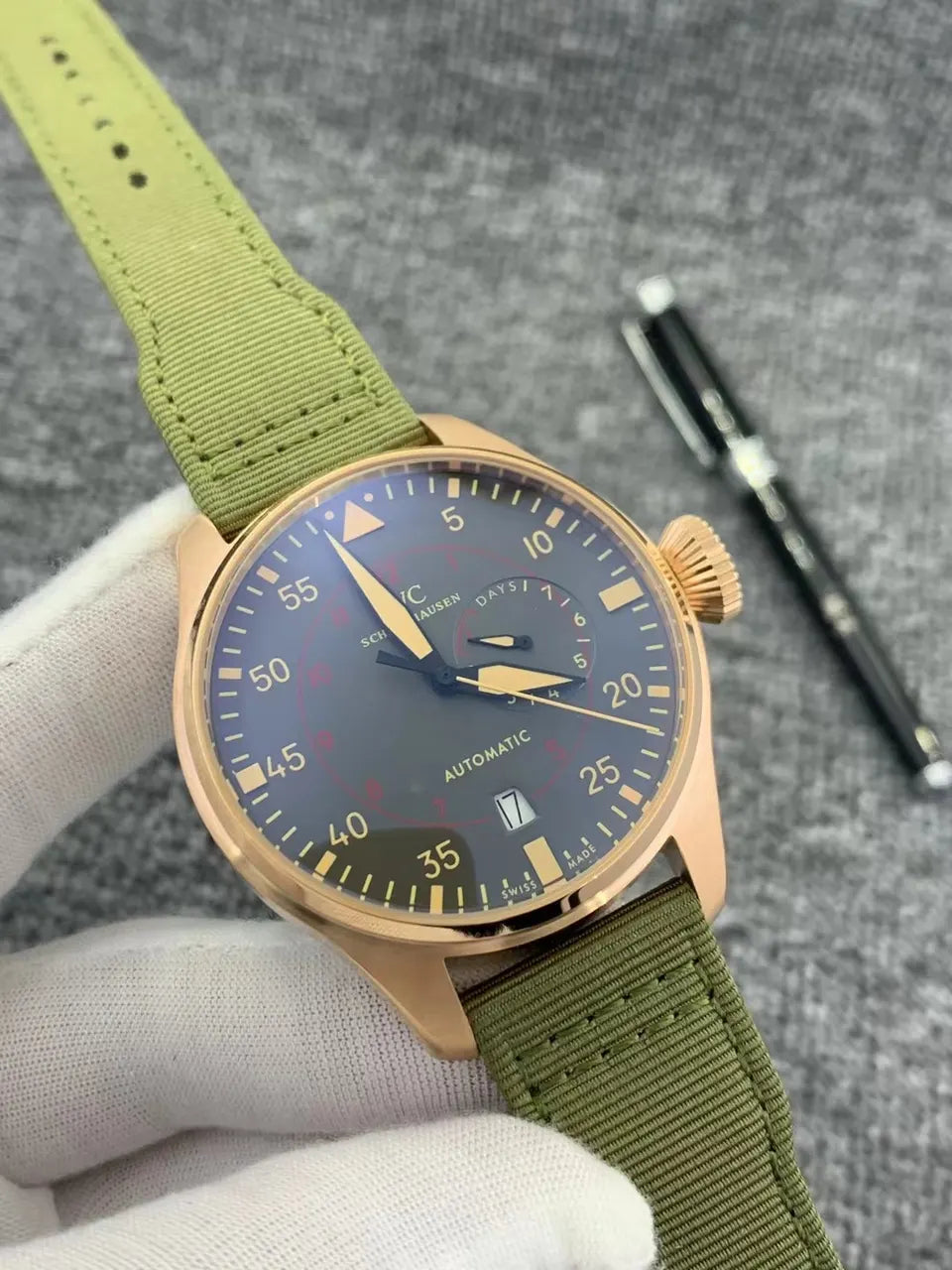 IWC Rose Gold Green