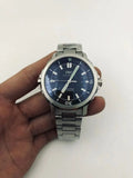steel IWC Aquatimer Blue Dial