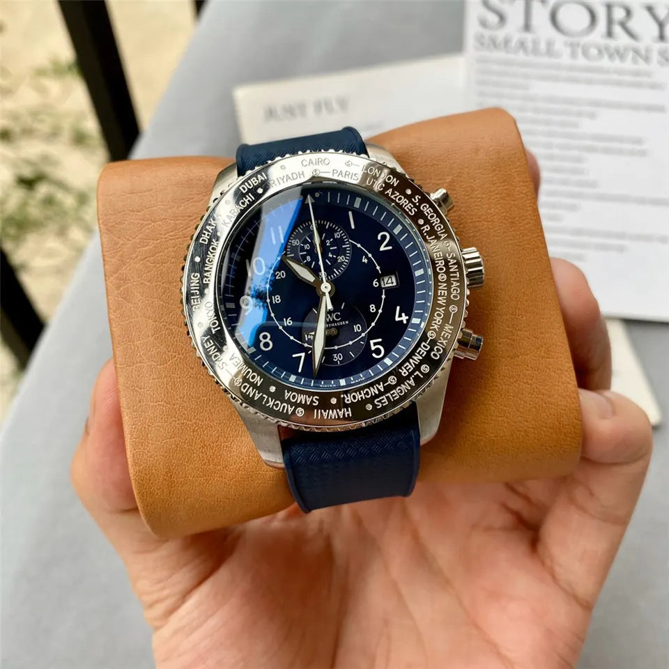 IWC Pilot Worldtimer Black - Hình 2