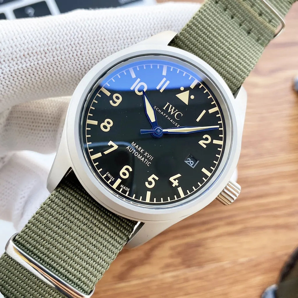 IWC Mark XVII Olive Strap - Hình 4