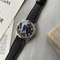 IWC Black Leather Pilot Watch